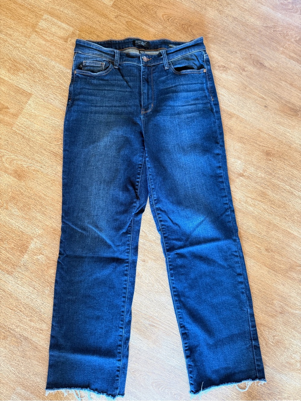 Judy Blue Indigo Denim Jeans with Contrast Stitching